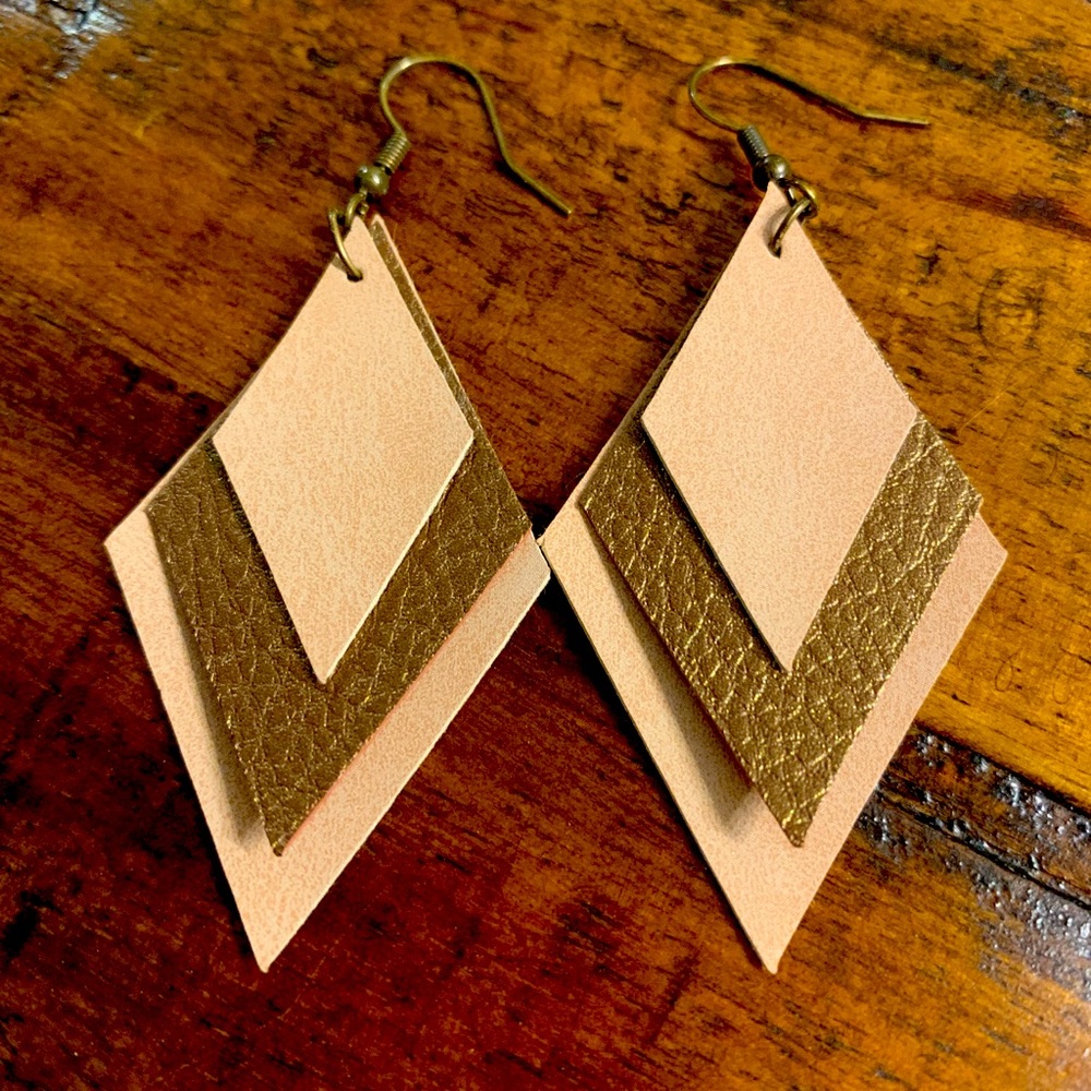 Faux Leather Earrings